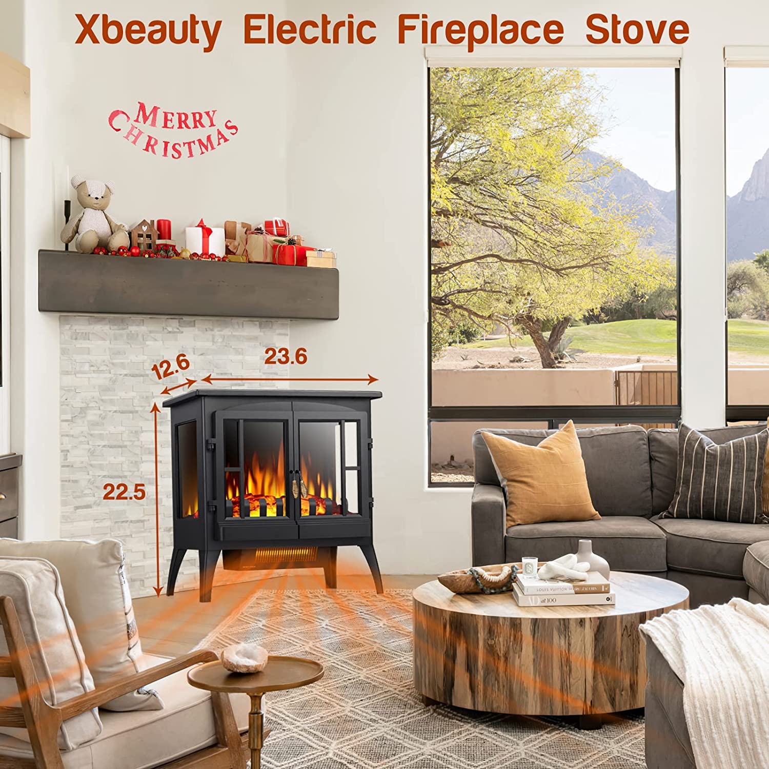 Electric Fireplace Stove Freestanding Fireplace Heater