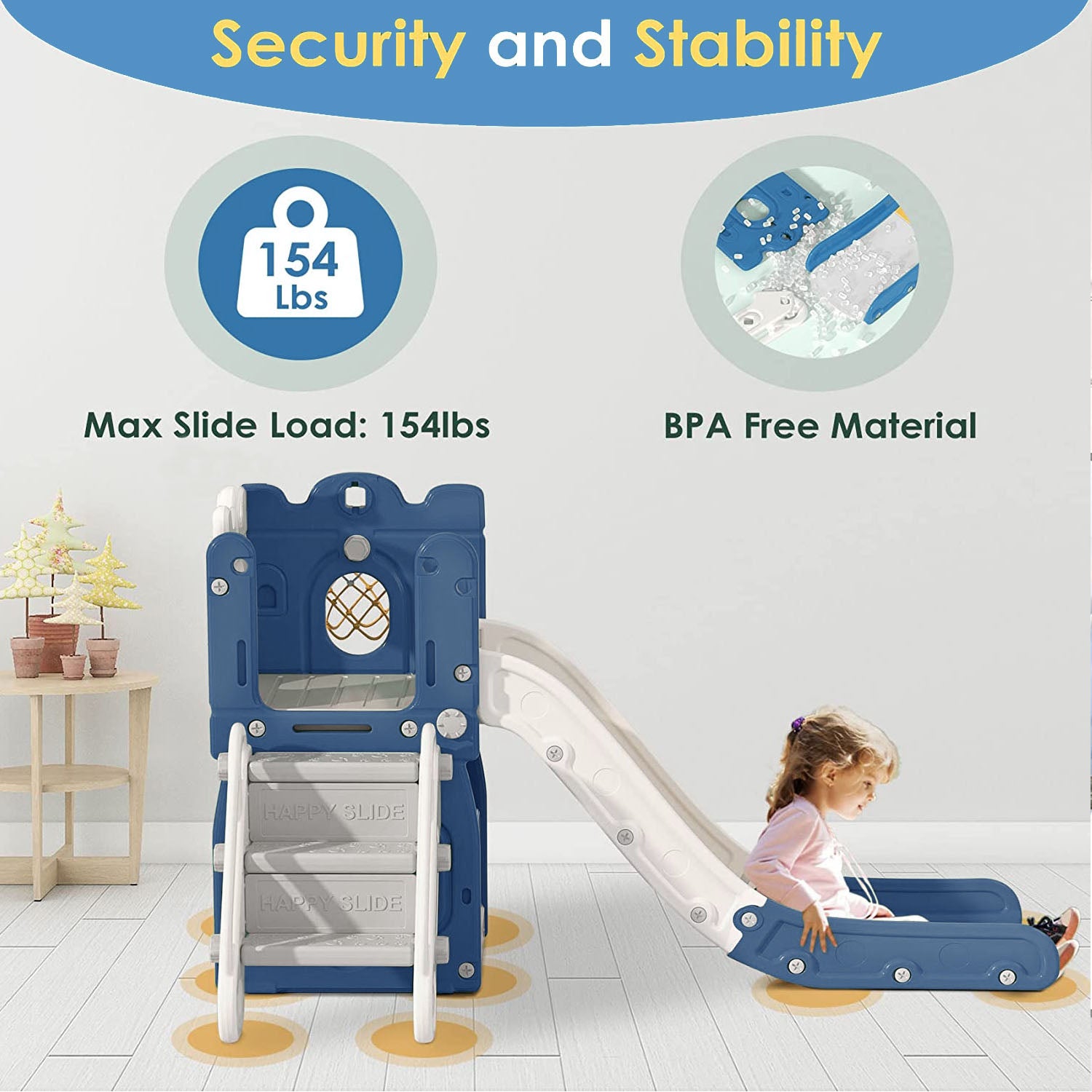Kid Climber Slide and Climbing Playset for Kids Ages 2 to 5