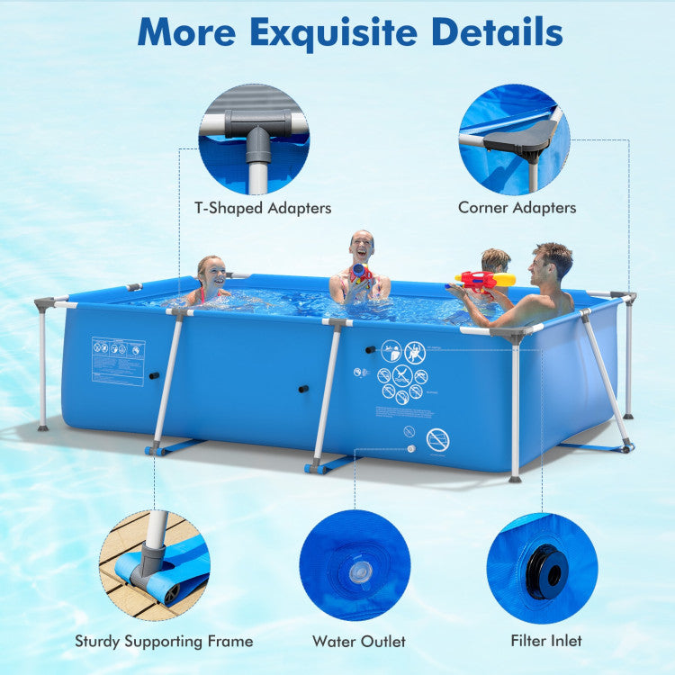 Above Ground Swimming Pool with Pool Cover