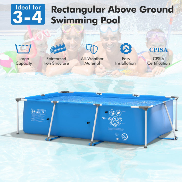 Above Ground Swimming Pool with Pool Cover