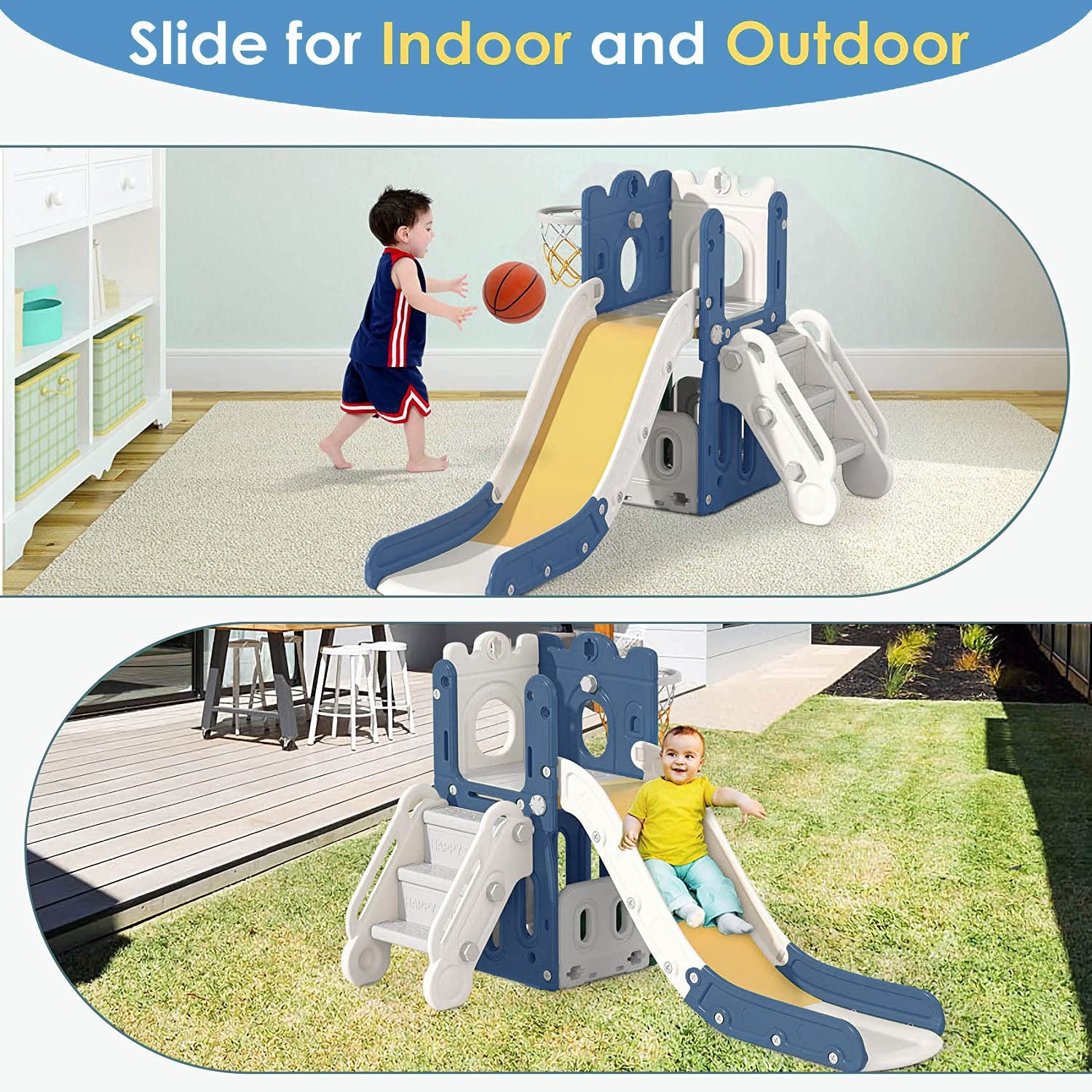 Kid Climber Slide and Climbing Playset for Kids Ages 2 to 5