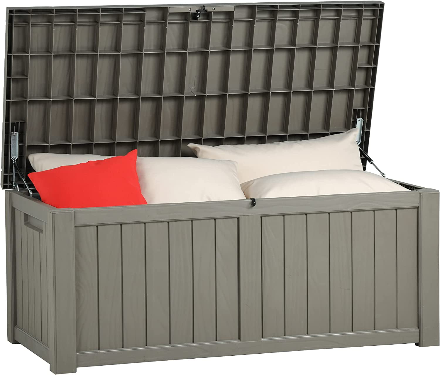 120 Gallon Outdoor Storage Deck Box Large Resin Patio Storage for Outdoor