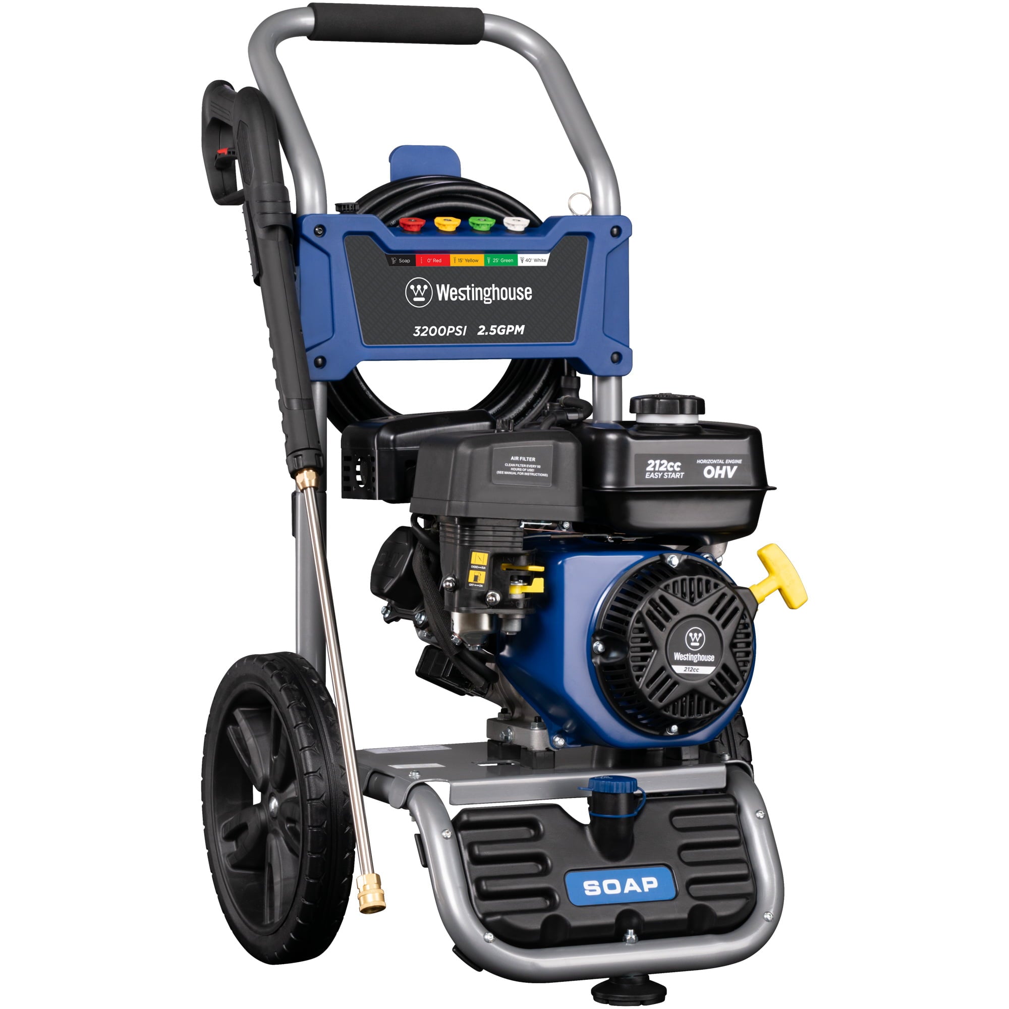 WPX3200 Gas Powered Pressure Washer - 3200 PSI and 2.5 GPM - 5 Nozzle Set